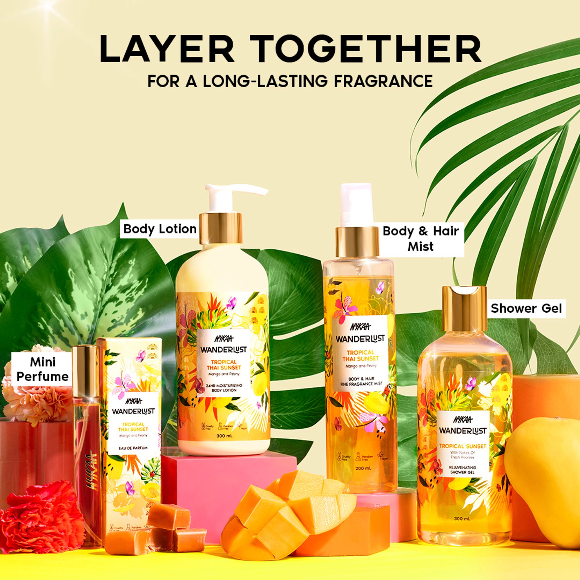 Wanderlust Shower Gels - Tropical Thai Sunset - Distacart