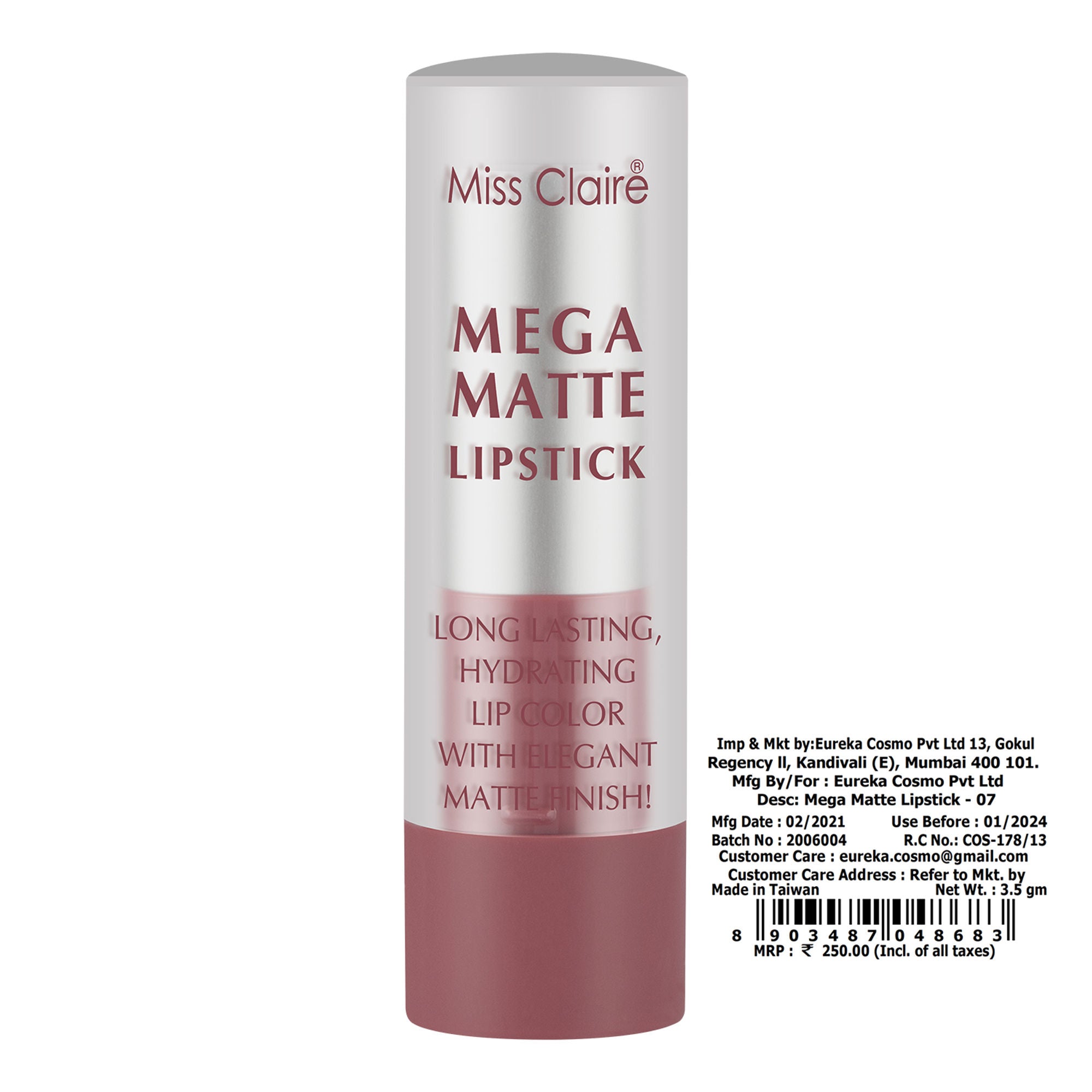 Miss Claire Mega Matte Lipstick - 7