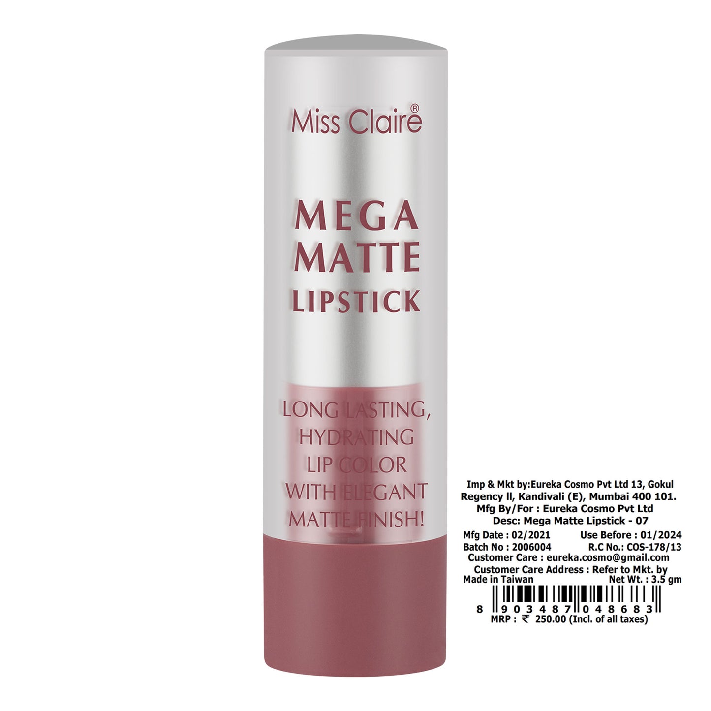 Miss Claire Mega Matte Lipstick - 7 - Distacart