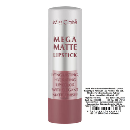 Miss Claire Mega Matte Lipstick - 7 - Distacart