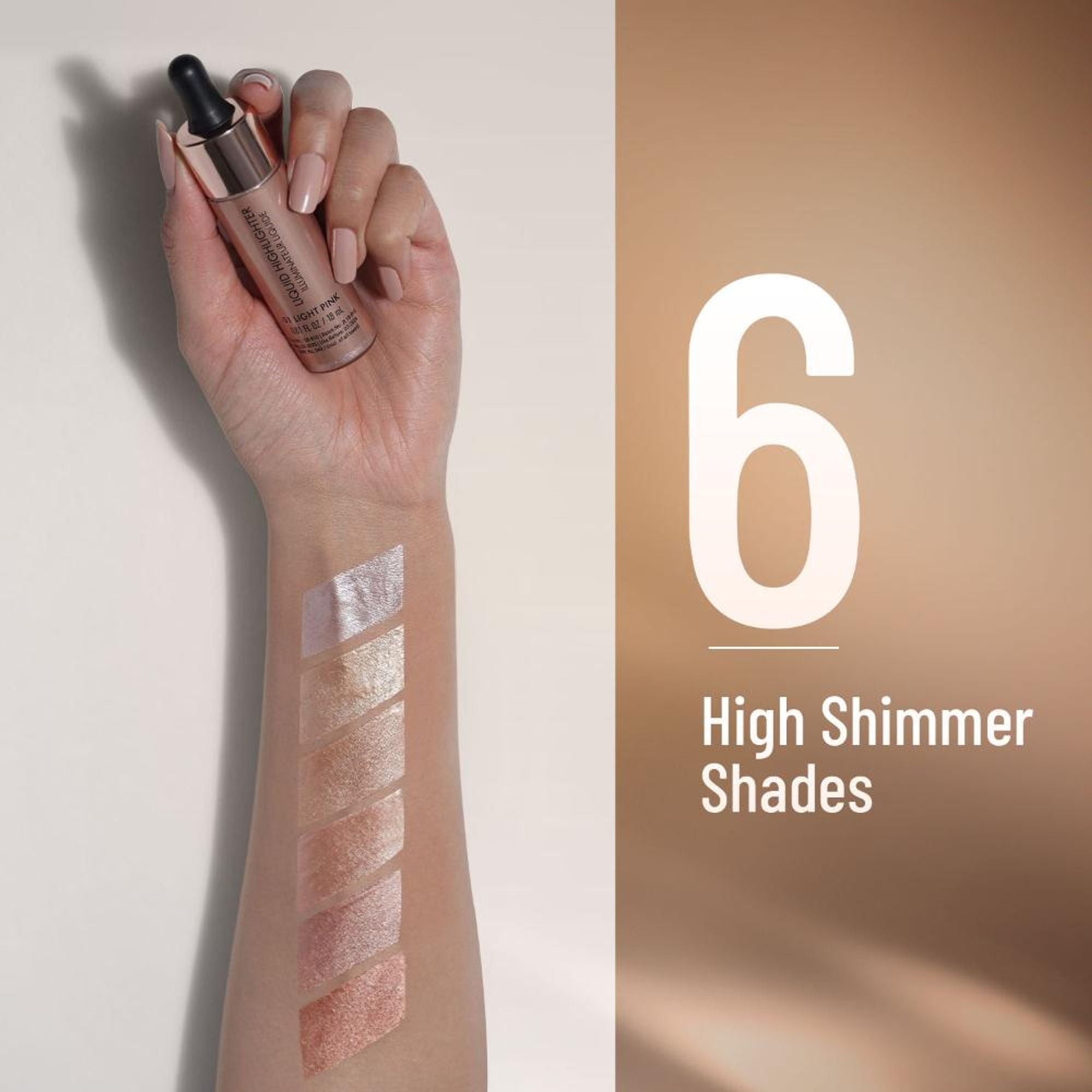 Swiss Beauty Drop and Glow Liquid Highlighter , Shimmer Shine , Dewy Finish - 05 Coppery - Distacart