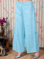 Thumbnail for Ode by House of Pataudi Bandhani Printed Regular Pure Cotton Kurta with Trousers - Distacart