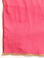 Thumbnail for All About You Women Pink Ethnic Motifs Printed Kurta with Trousers & With Dupatta - Distacart