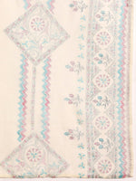 Thumbnail for Anouk Women Floral Khari Printed Pure Cotton Kurta With Trousers & Dupatta - Distacart
