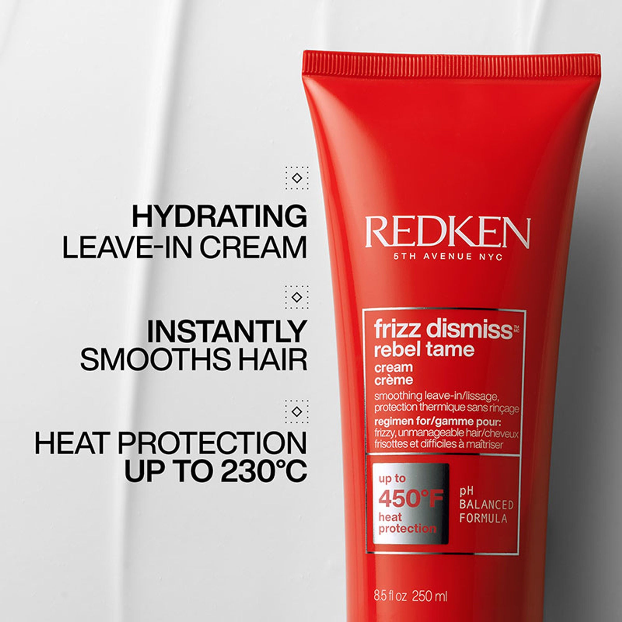 Redken Frizz Dismiss Rebel Tame Cream With Smoothening Complex, Anti Frizz & Heat Protection - Distacart