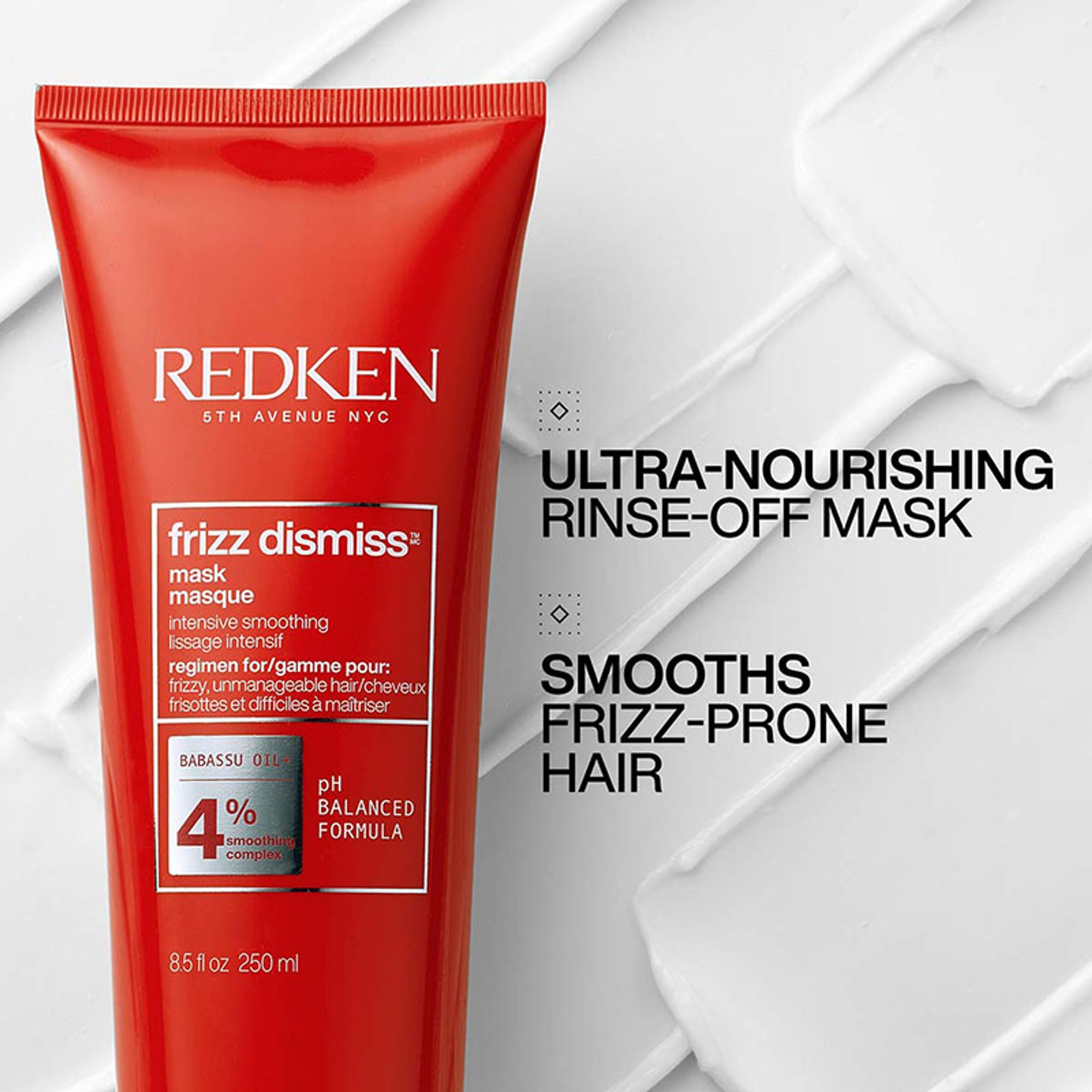 Redken Frizz Dismiss Mask With Smoothening Complex For Dry & Dull Hair - Anti Frizz - Distacart