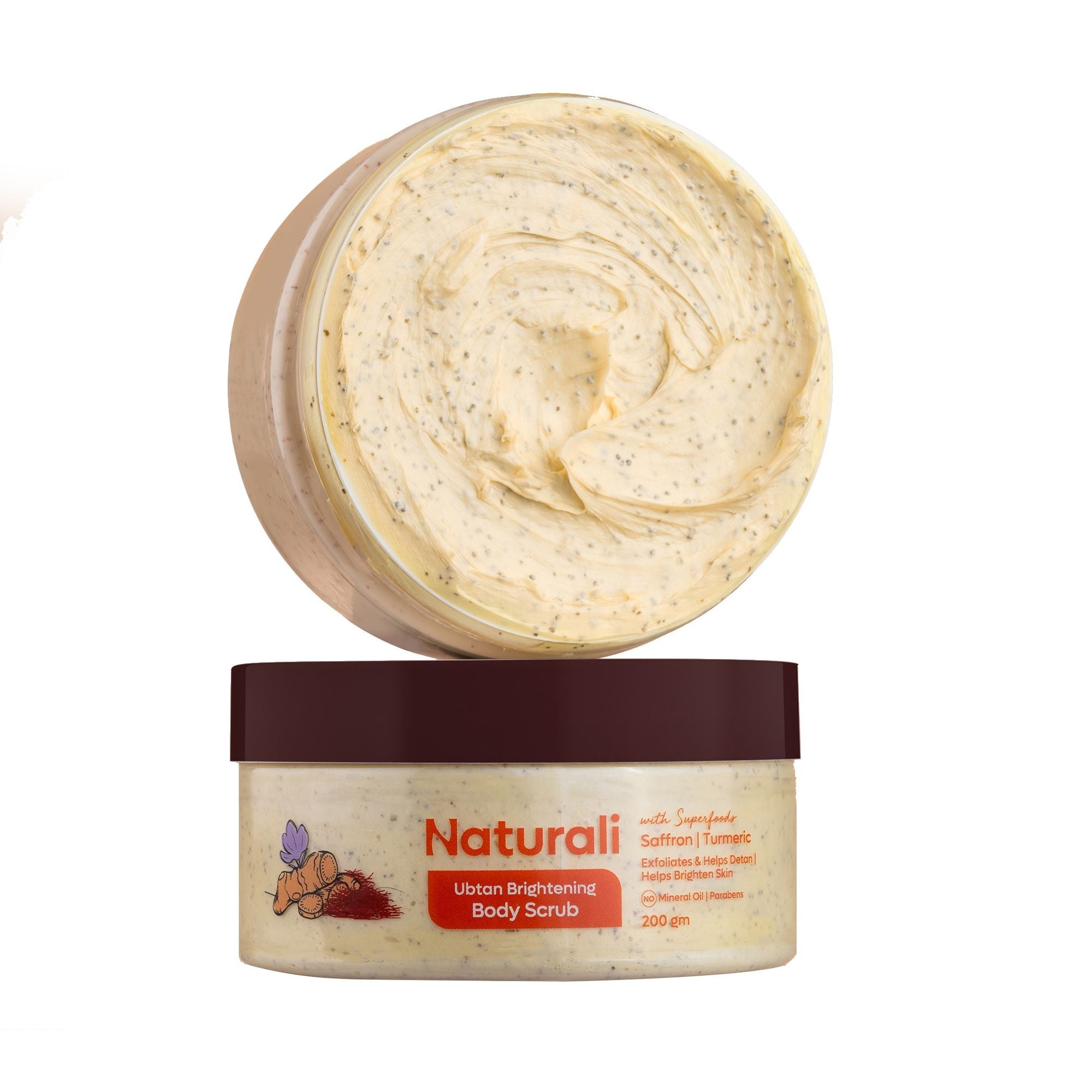 Naturali Ubtan Brightening Body Scrub - Distacart