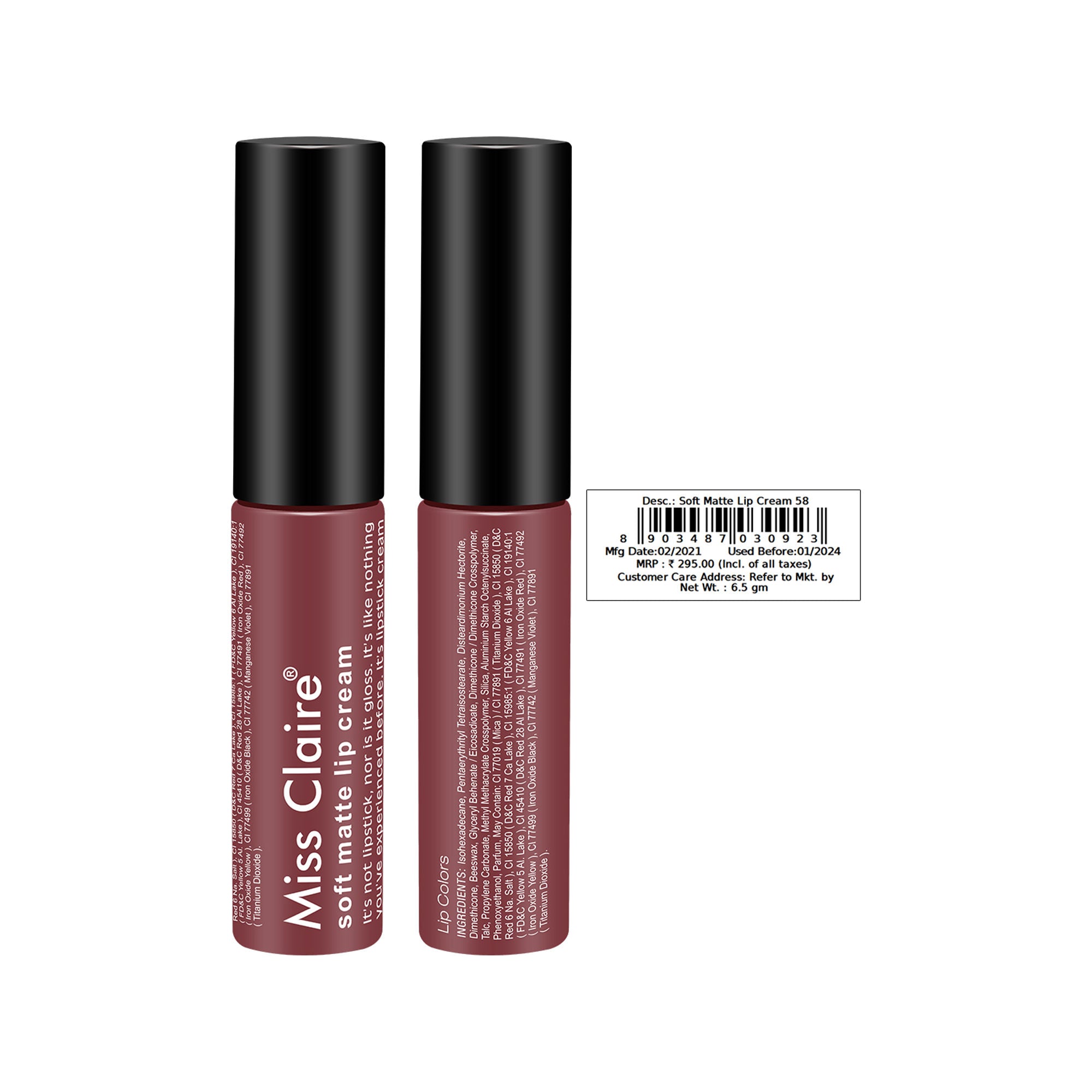 Miss Claire Soft Matte Lip Cream - 58