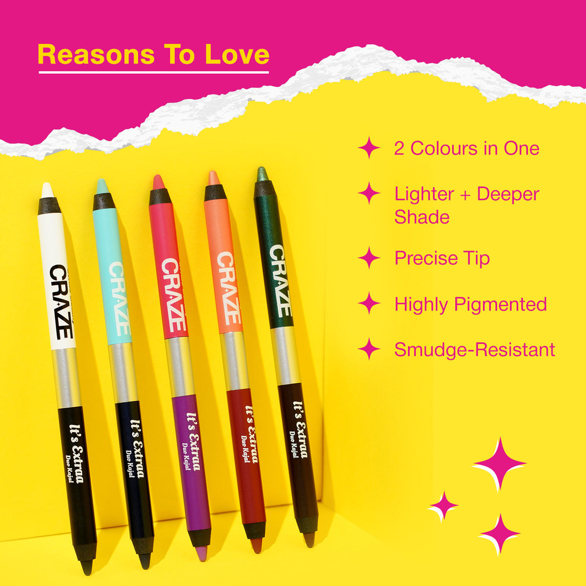 Swiss Beauty Craze It'S Extraa Duo Kajal - 2 - Riverdale - Distacart