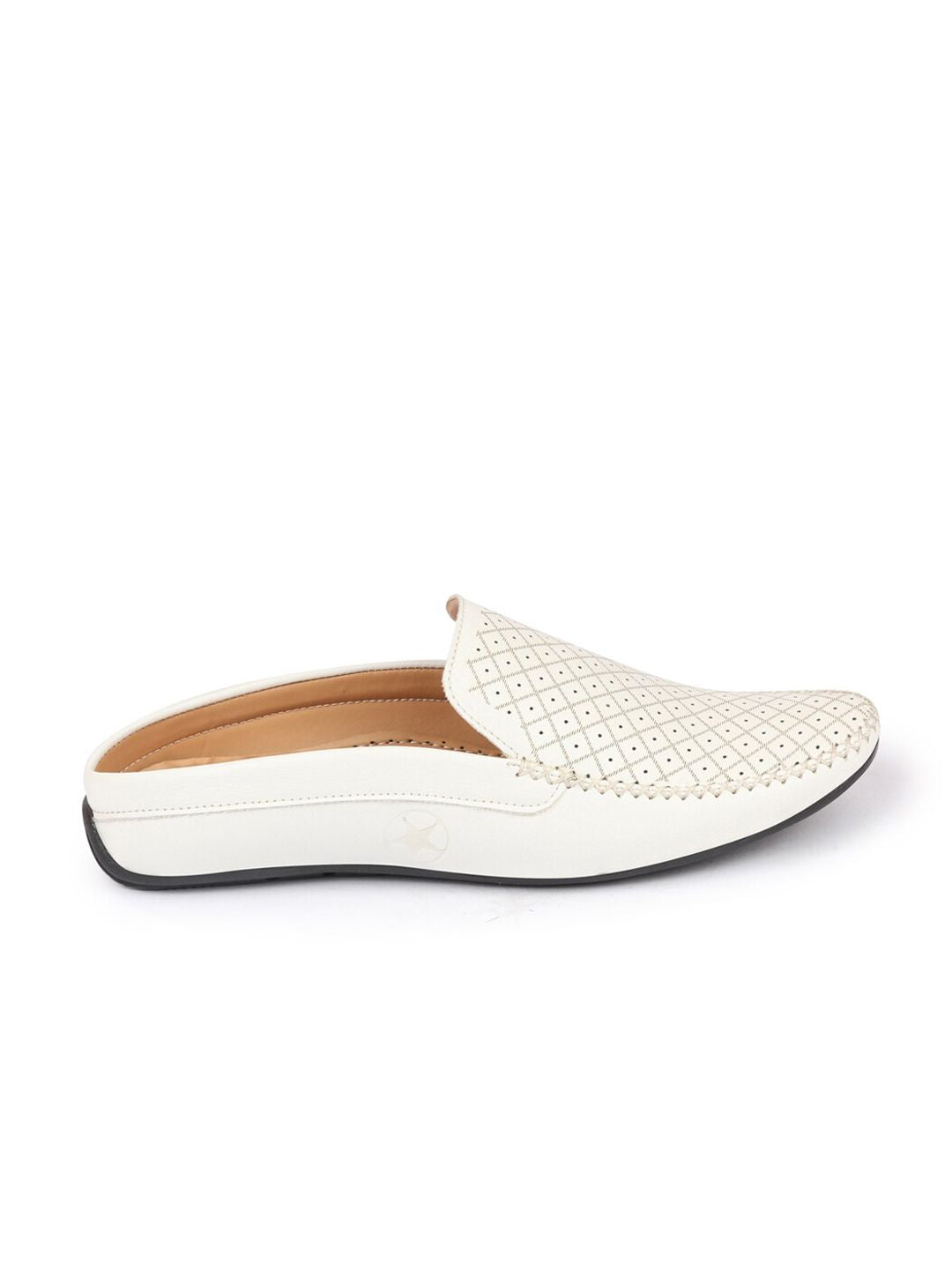 FAUSTO Men Perforations Lightweight Comfort Insole Basics Mojaris