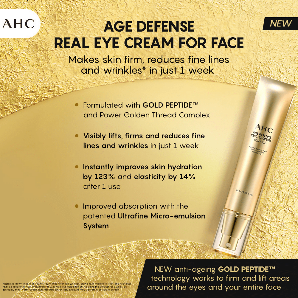 AHC Age Defense Real Eye Cream For Face - Korean skincare - Distacart