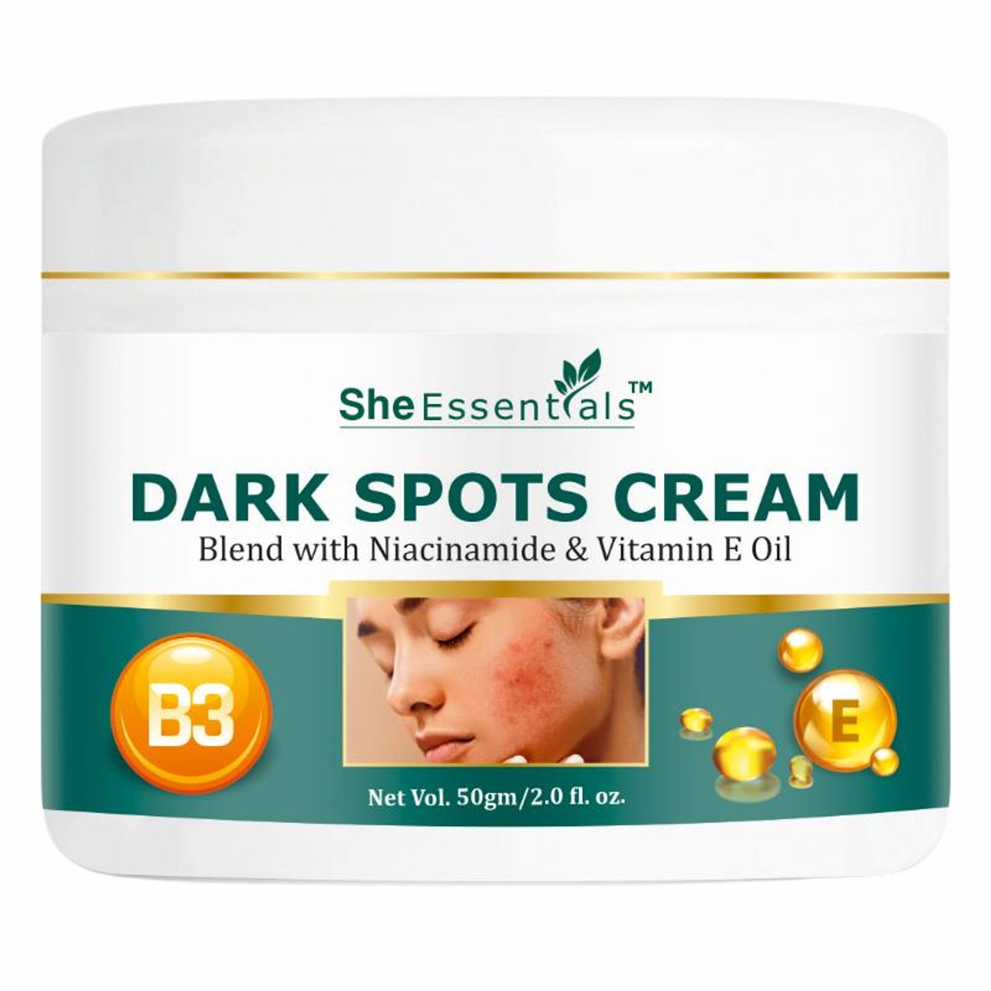 She Essentials Dark Spot Corrector Cream, Niacinamide & Vitamin E Oil