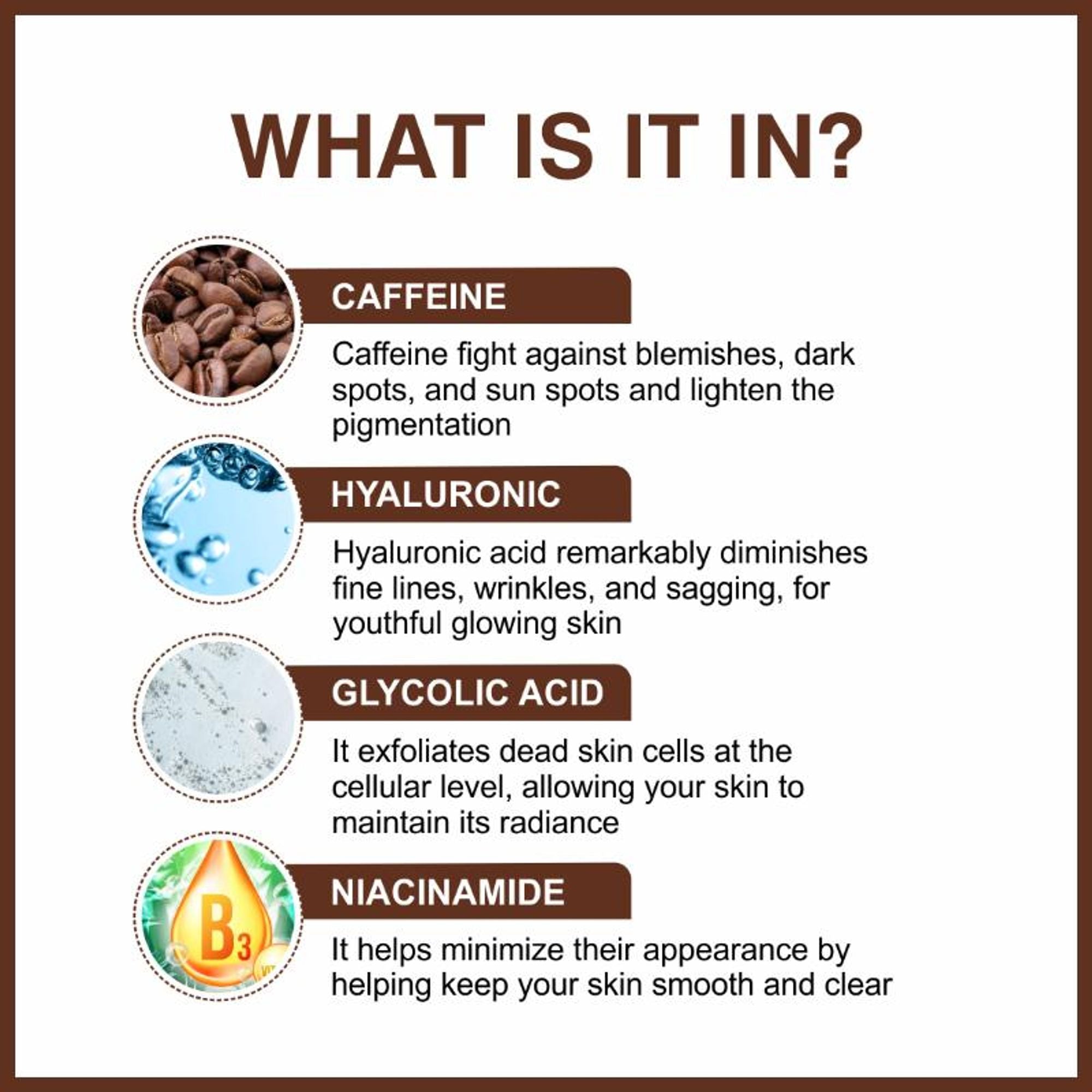 She Essentials Coffee Face Serum For Hydration & Sun Damage Protection - Antioxidant-Rich