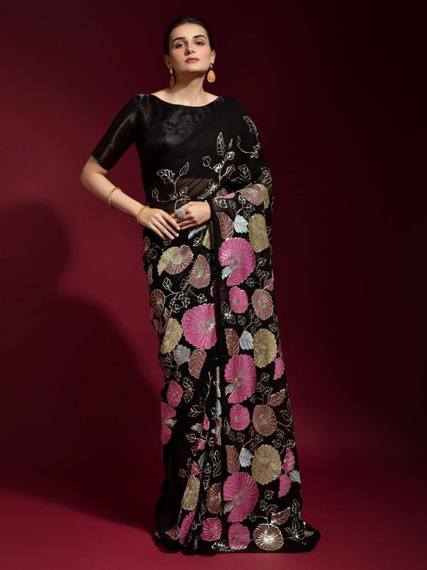 Anouk Embellished Saree - Distacart