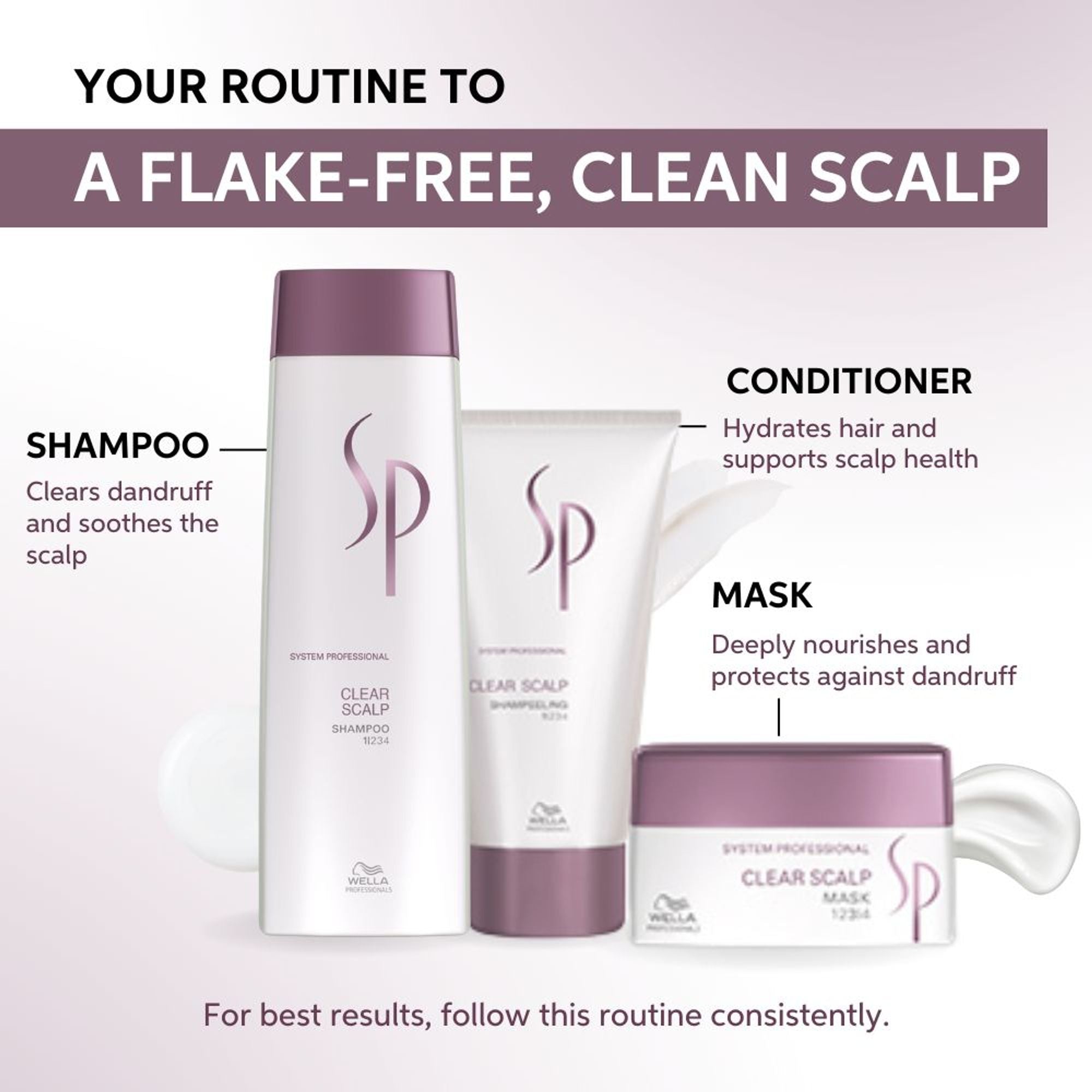 System Professional Clear Scalp Anti-dandruff Shampoo for Flake-Free & Itch-Free Scalp - Distacart