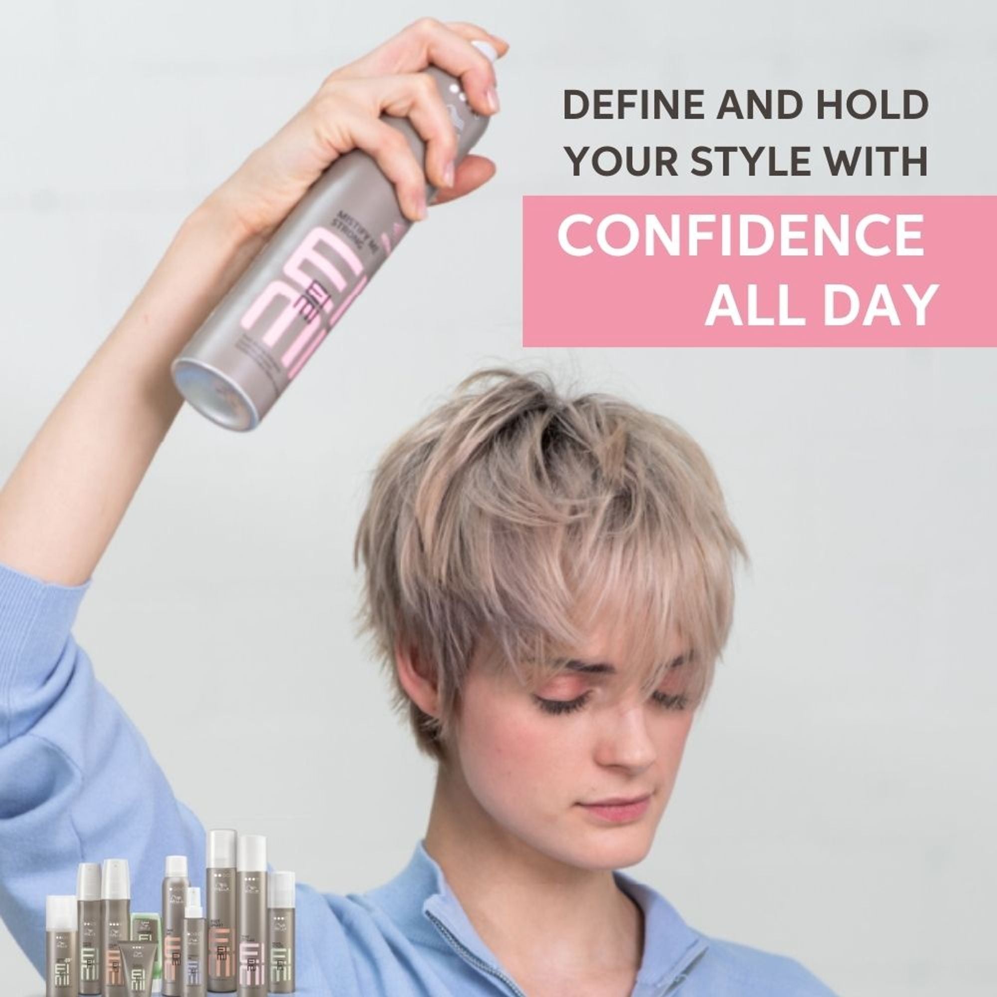 Wella Professionals EIMI Mistify Me Strong Hair Spray For 24H Hold, Frizz Control & Fast-Drying Finish - Distacart