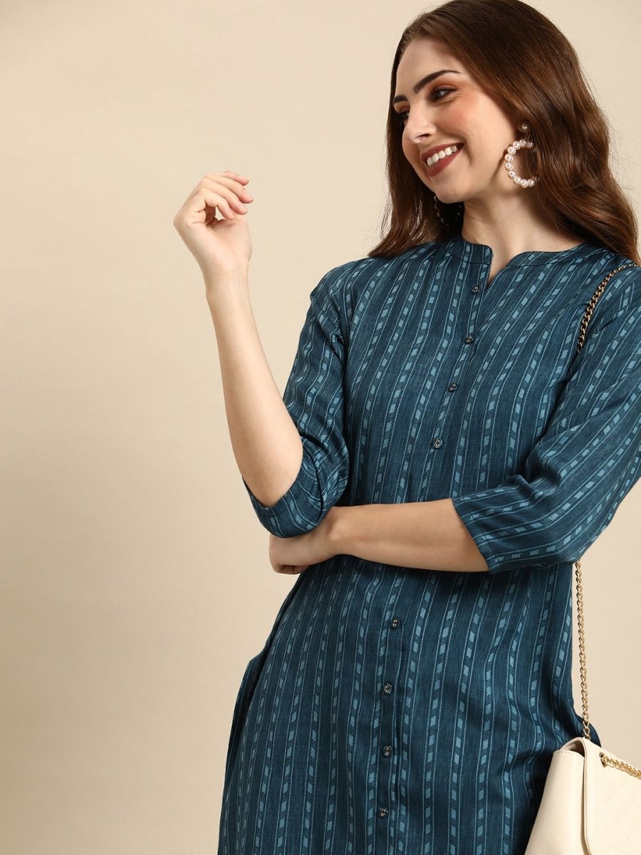 Anouk Striped Kurta - Distacart