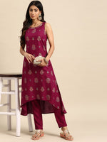 Thumbnail for All About You Ethnic Motifs Printed Sequinned Kurta with Trousers - Distacart