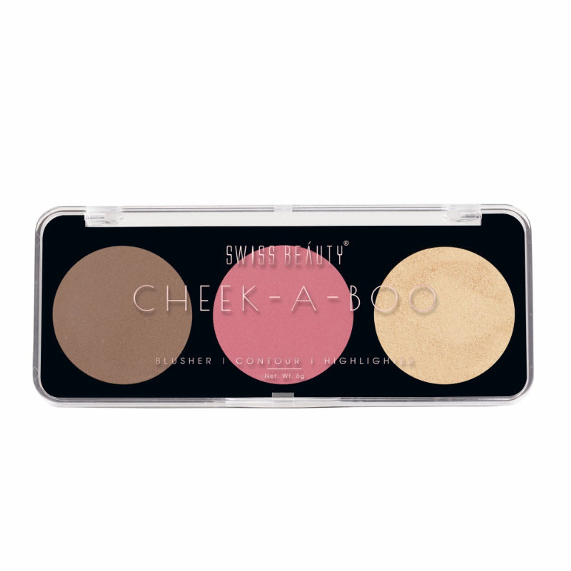 Swiss Beauty Cheek-A-Boo 3 In One Blushe Contour And Highlighter - 1 - Distacart
