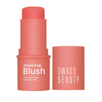 Thumbnail for Swiss Beauty Cheek It Up Lumi-Matte Finish Blush - 4 Too Cheeky - Distacart