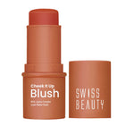 Thumbnail for Swiss Beauty Cheek It Up Lumi-Matte Finish Blush - 6 Buffed With Rose - Distacart
