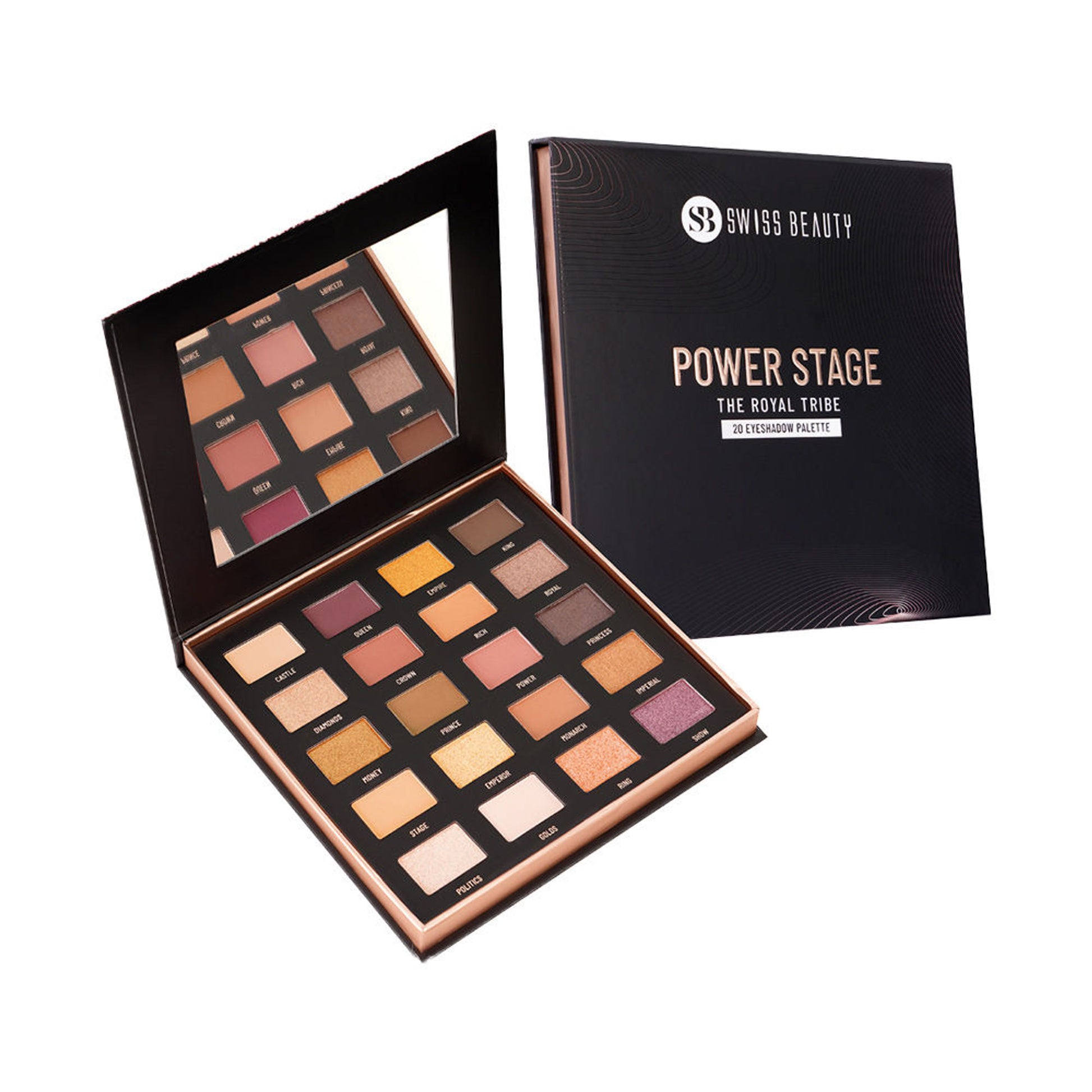 Swiss Beauty Power Stage Eyeshadow Palette - 02 Royal Tribe - Distacart