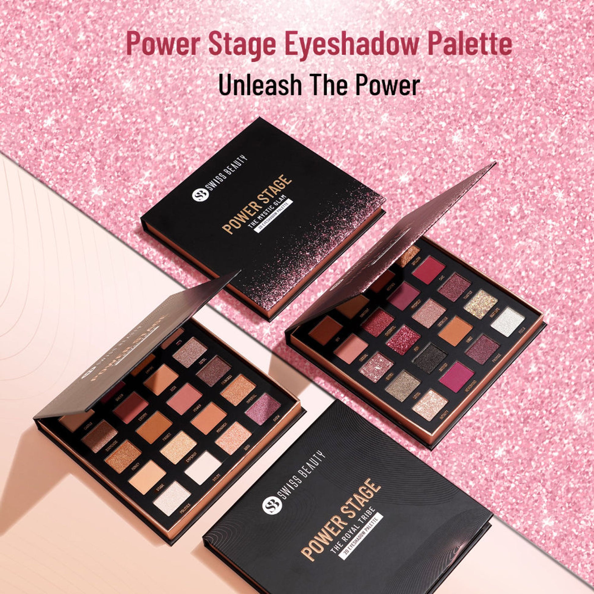 Swiss Beauty Power Stage Eyeshadow Palette - 02 Royal Tribe - Distacart