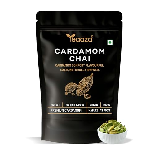 Teaaza Elaichi Cardamom Chai Tea Loose Leaves- 100 Grams