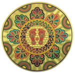 Thumbnail for Stickerbazaar Micro Golden Embossing Rangoli Stickers - Distacart
