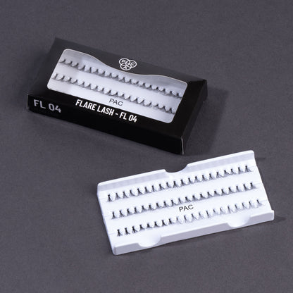PAC Studio Flare Lash FL4 - Natural Cluster Lashes with Short, Long & Thick Strands for Versatile Looks - Distacart