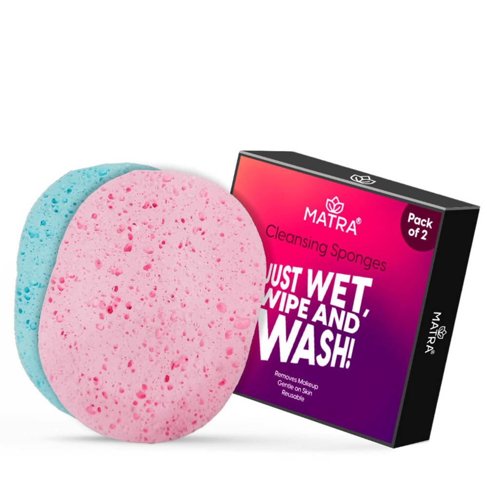 Matra Face Cleansing Sponge Pad Puff - Pack of 2