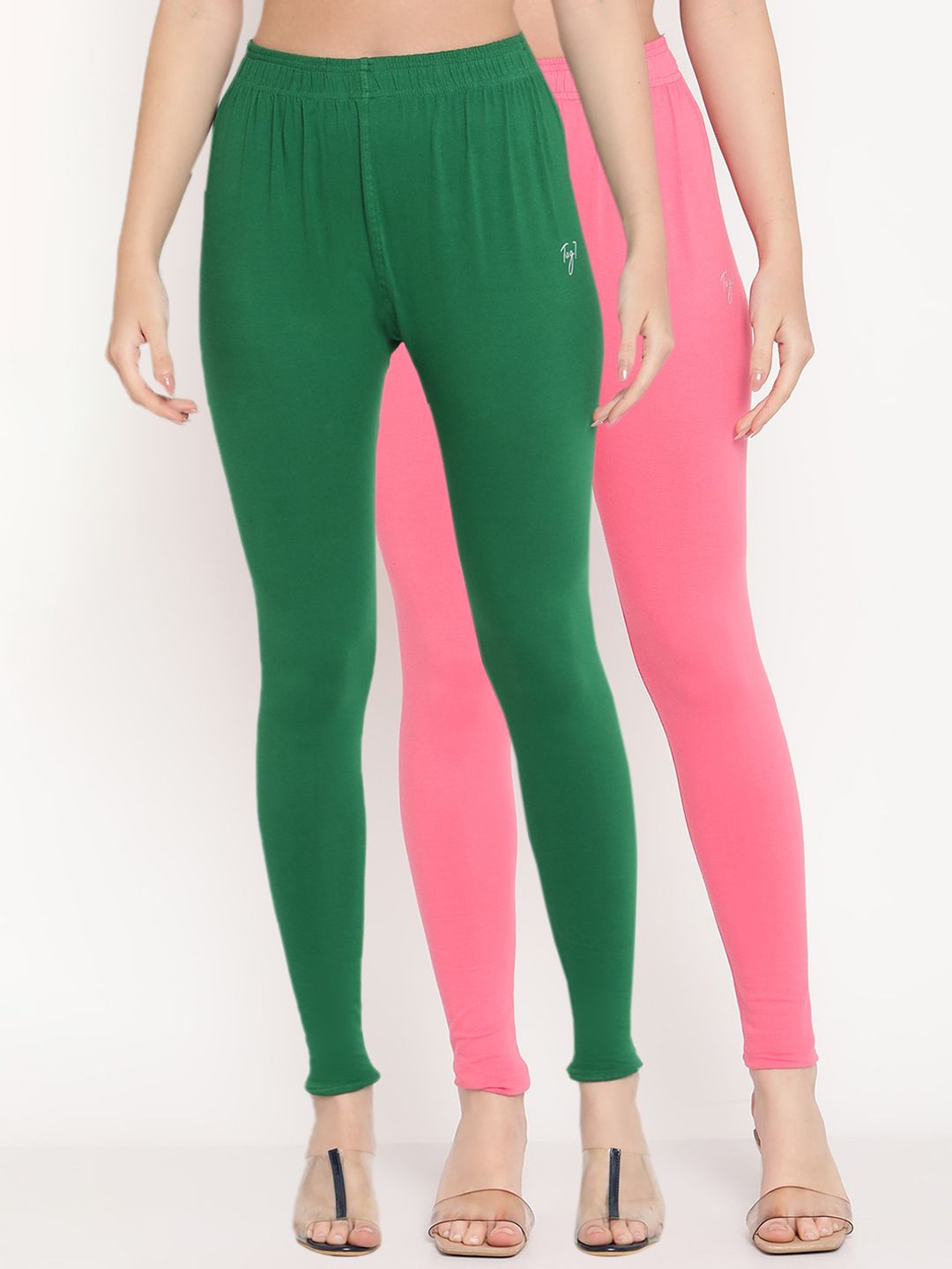 TAG 7 Women Pack of 2 Solid Comfort Fit Ankle Length Leggings - Distacart