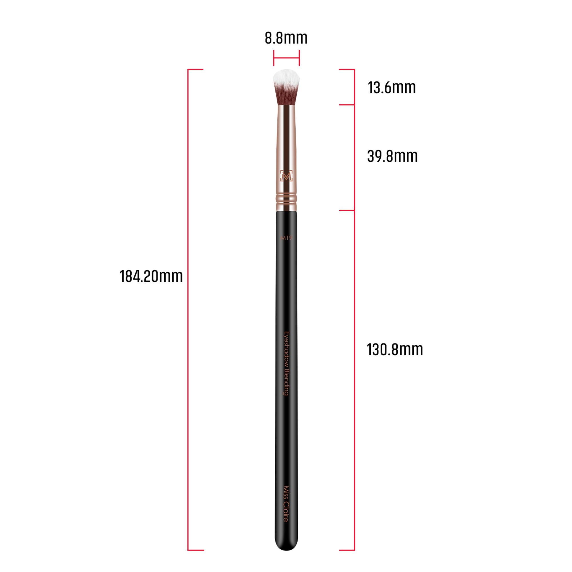 Miss Claire M19 - Eyeshadow Blending Brush - Rose Gold