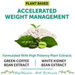 Thumbnail for bliss welness weight management carb controller green coffee bean extract veg capsule