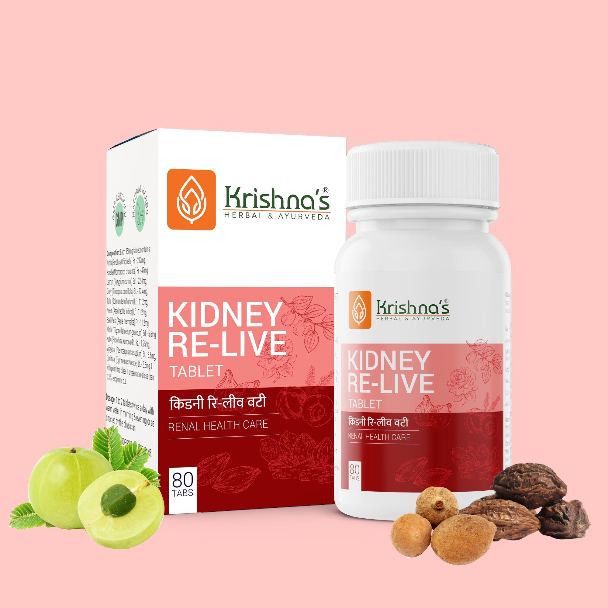 Krishna'S Herbal & Ayurveda Kidney Re-Live Tablets