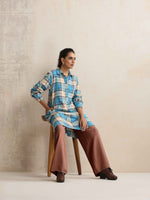 Thumbnail for trueBrowns Peach Woollen Flared Pants