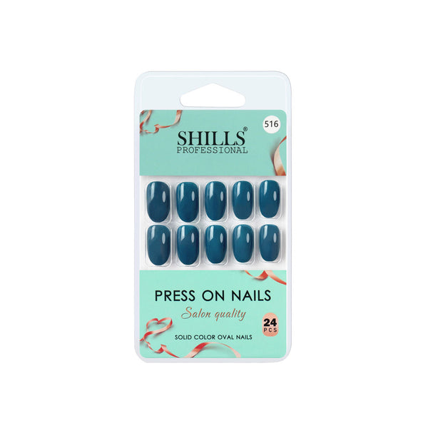 shills professional reusable press on nails oval spn516