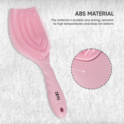 ZEYU Detangler Hairbrush with Removable Cleaning Brush - Pink - Distacart