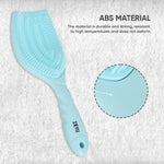 Thumbnail for ZEYU Detangler Hairbrush with Removable Cleaning Brush - Blue - Distacart