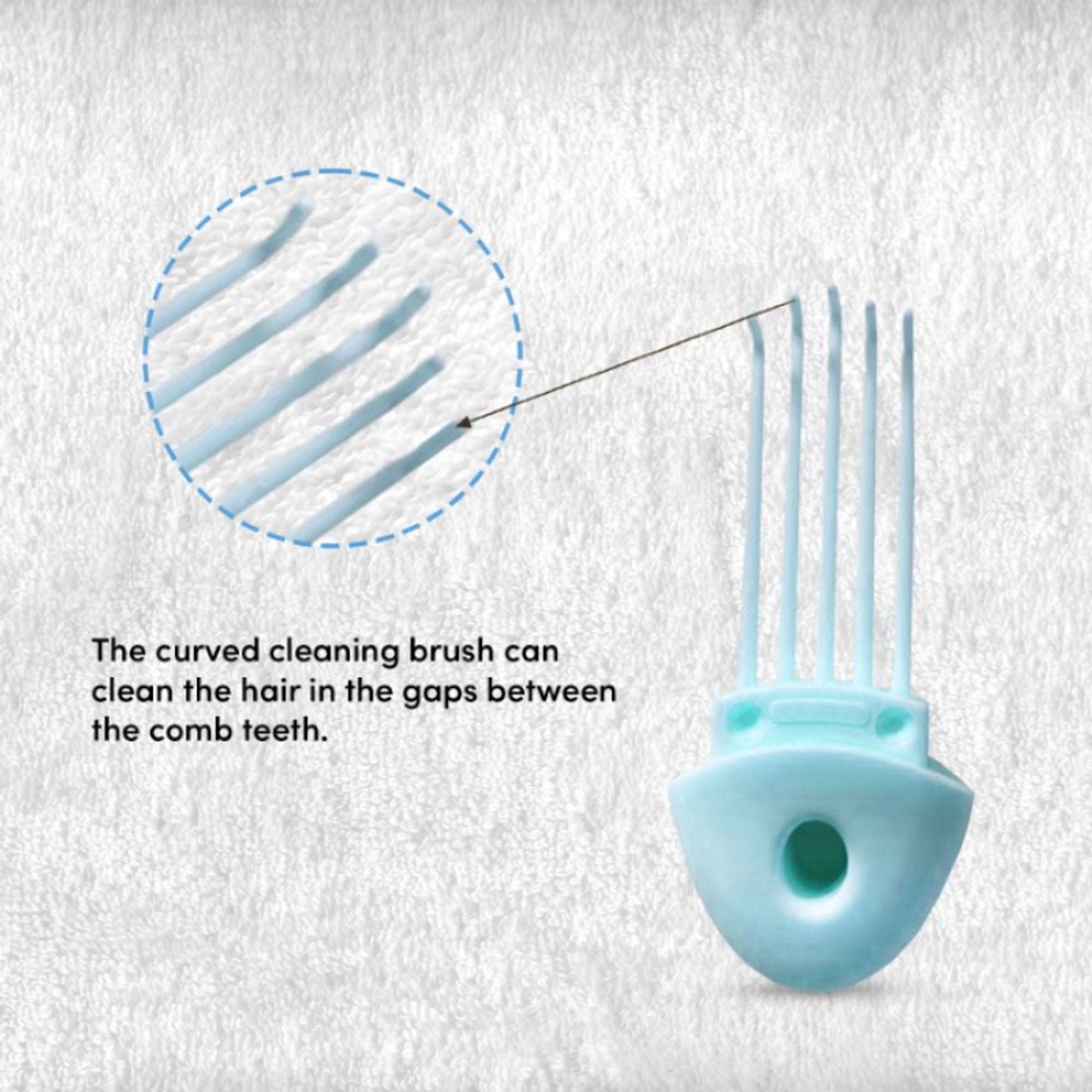 ZEYU Detangler Hairbrush with Removable Cleaning Brush - Blue - Distacart