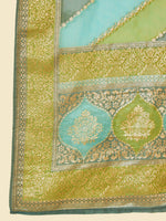 Thumbnail for Soch Floral Embroidered Regular Zardozi Kurta with Trousers & Dupatta - Distacart