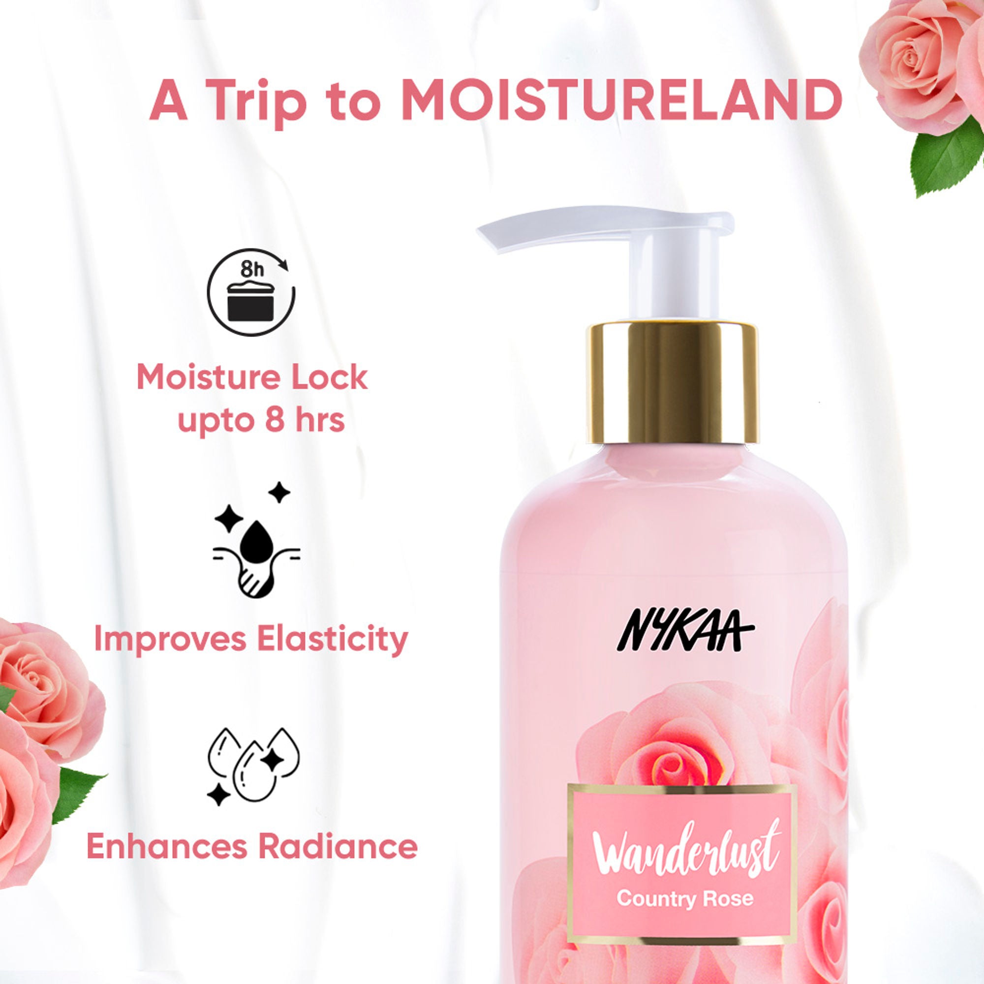 Wanderlust Moisturizing Body Lotion - Country Rose - Distacart