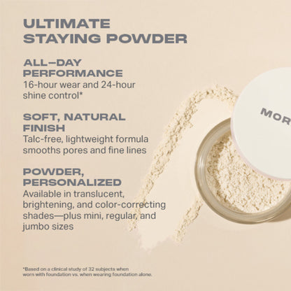MORPHE Bake & Set Setting Powder - Brightening Peach - Distacart