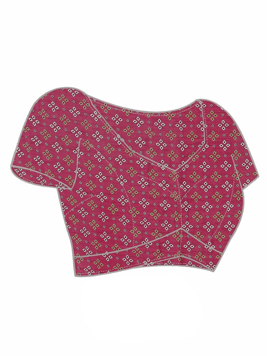 Anouk Printed Zari Bandhani Saree - Distacart