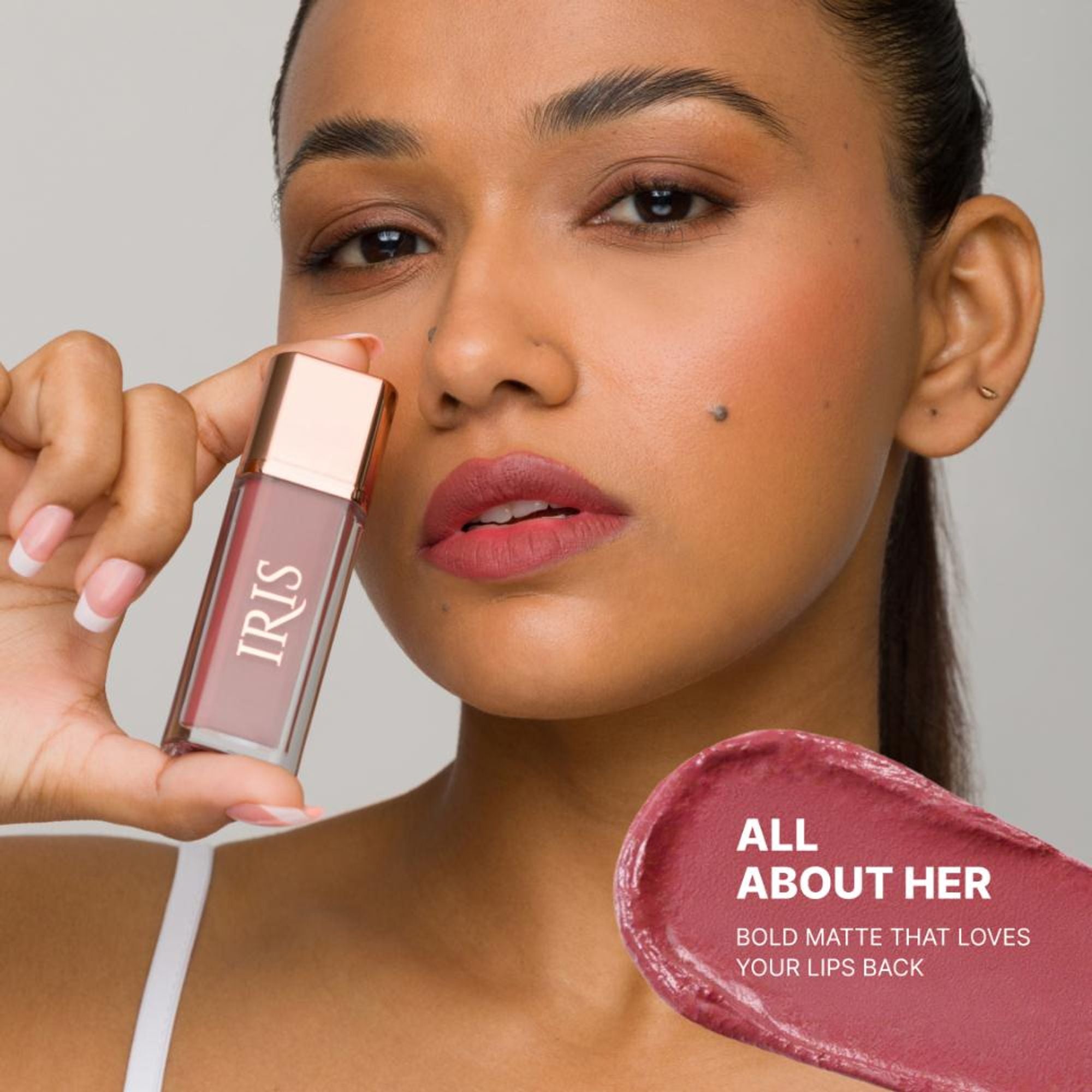 IRIS COSMETICS Matte Made Her Do It Liquid Lipstick - Mauve Pink - Distacart