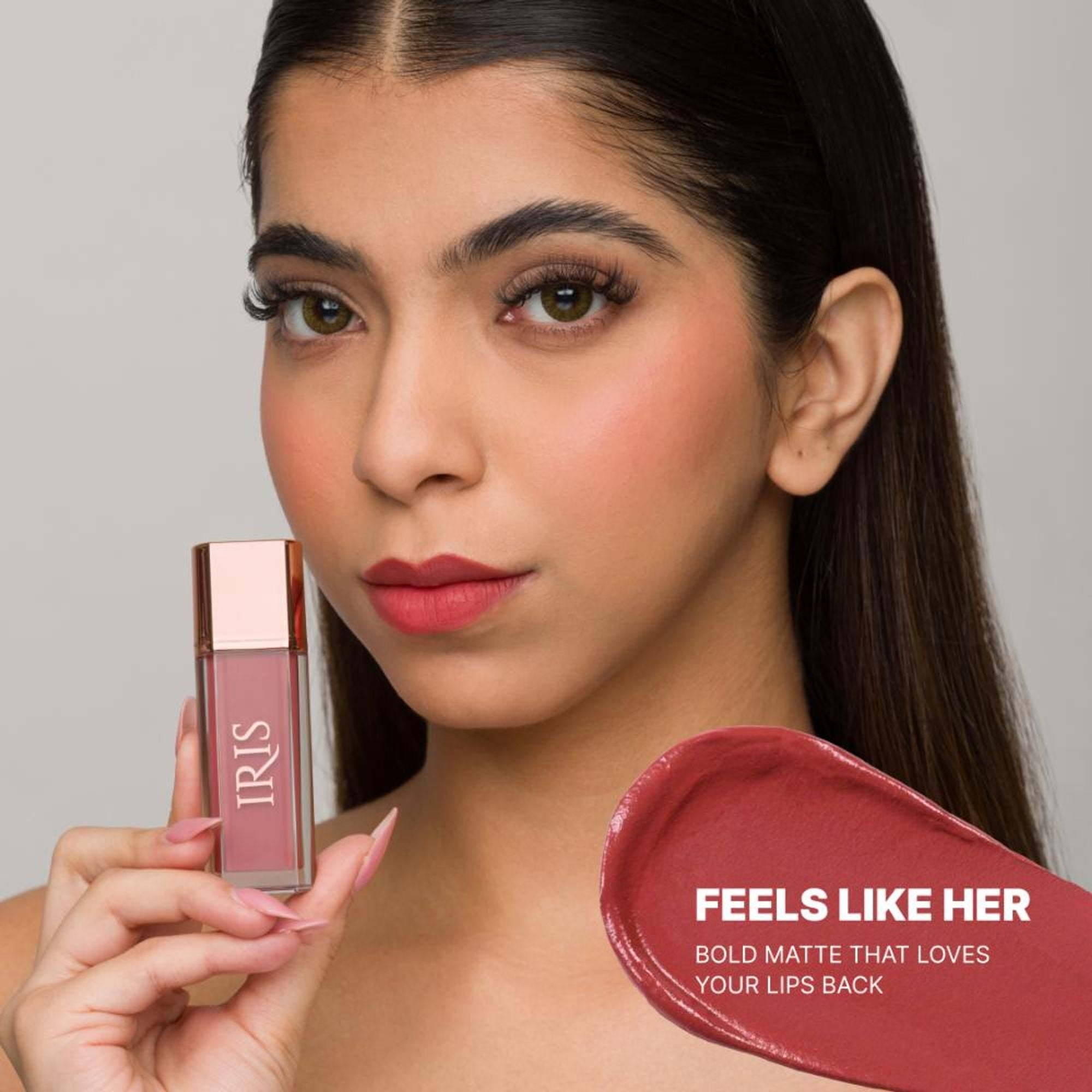 IRIS COSMETICS Matte Made Her Do It Liquid Lipstick - Muted Pink - Distacart