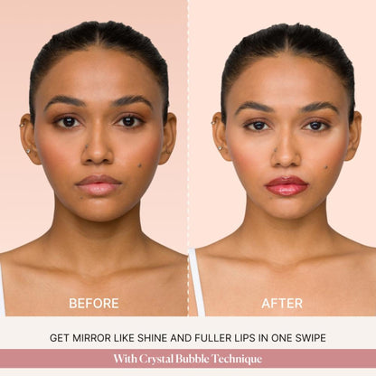 IRIS COSMETICS Talk Glossy To Me! Shimmer Lip Gloss - Deep Plum With Subtle Blue - Distacart