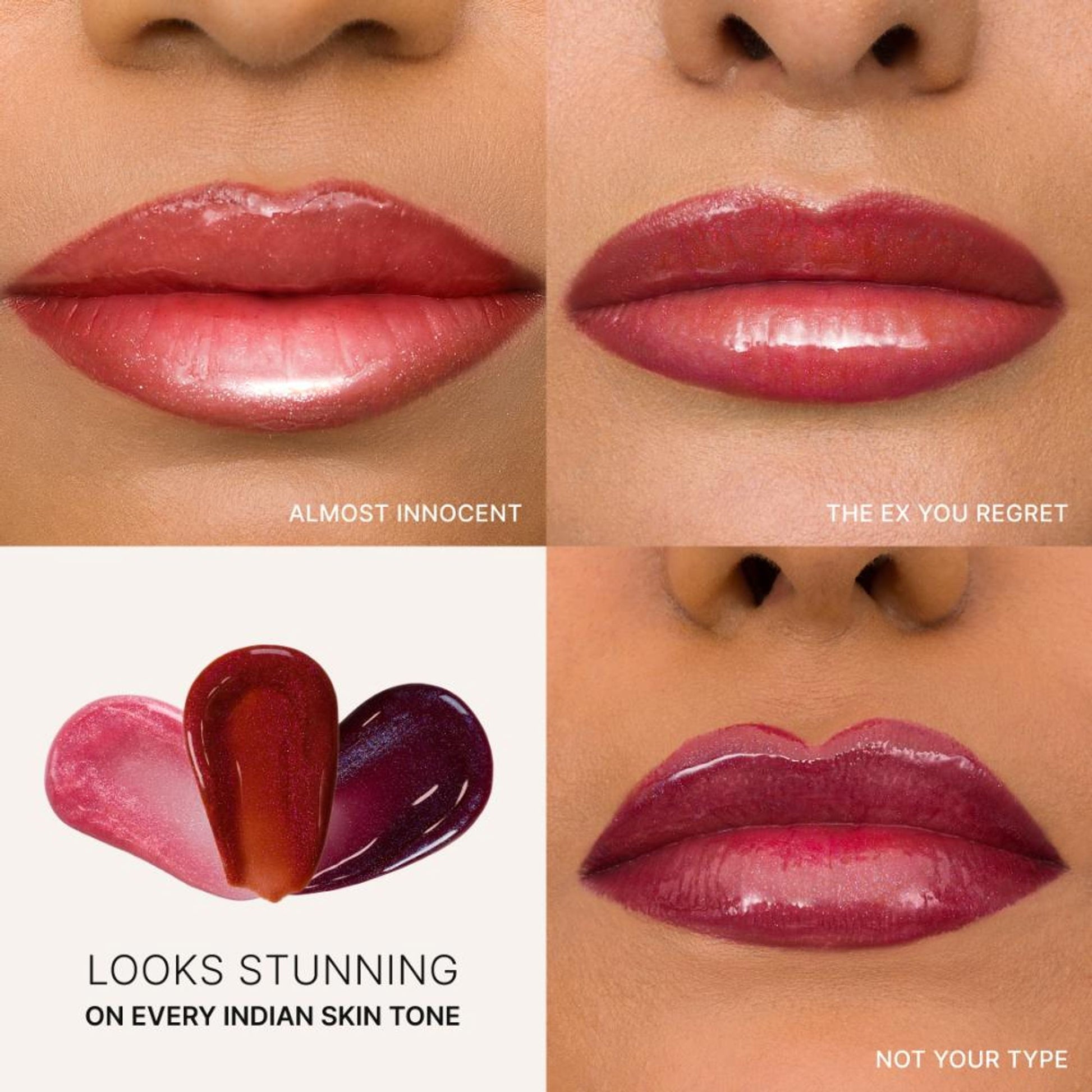 IRIS COSMETICS Talk Glossy To Me! Shimmer Lip Gloss - Deep Plum With Subtle Blue - Distacart