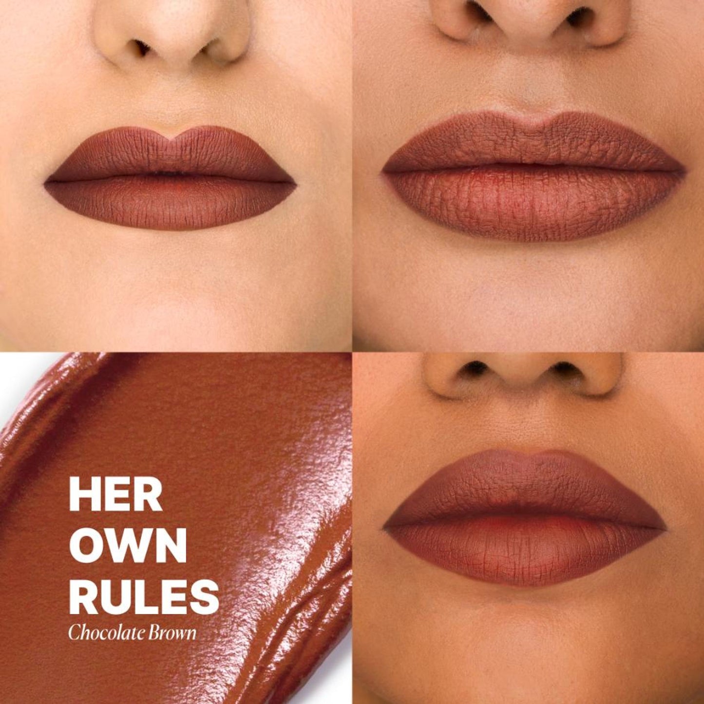 IRIS COSMETICS Matte Made Her Do It Liquid Lipstick - Chocolate Brown - Distacart
