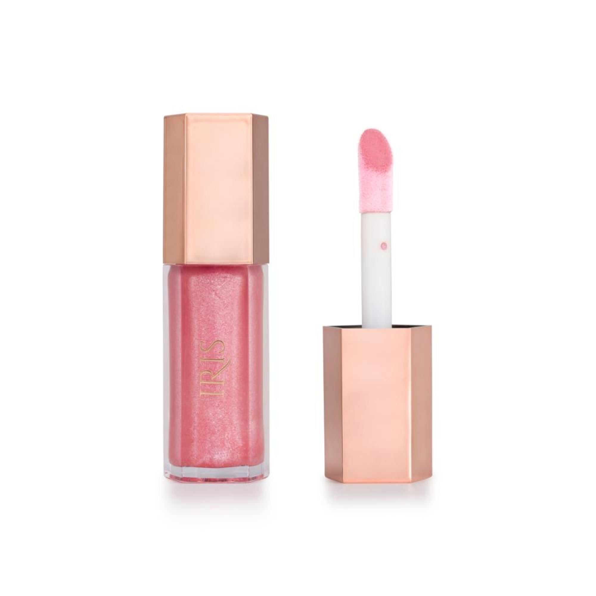 IRIS COSMETICS Talk Glossy To Me! Shimmer Lip Gloss - Light Pink With Iridescent Shimmer